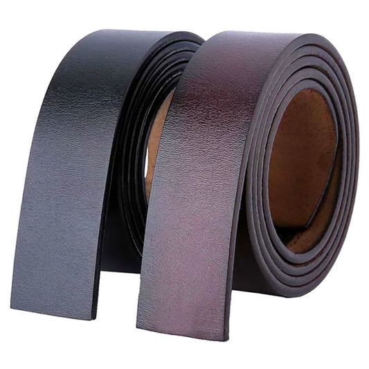 Genuine Leather Belt Without Buckle 3.5cm Width