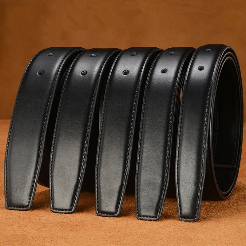 Only Belt Without Buckle Genuine Leather