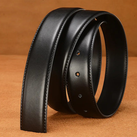 Only Belt Without Buckle Genuine Leather