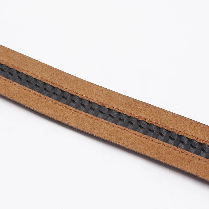 Genuine Leather Belt Without Buckle 3.5cm Width