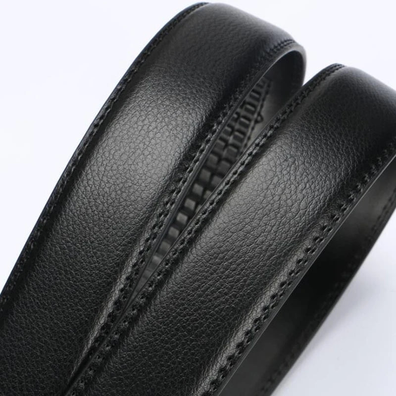 Belt Strap Without Buckle Width 3.5cm PU Leather